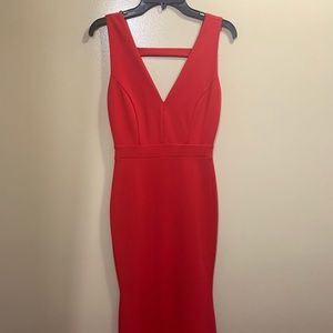 Red mermaid dress